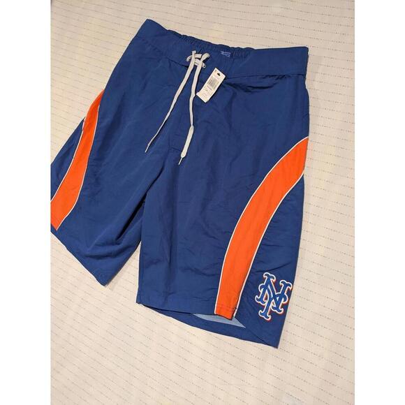 New York Mets Swim Trunks - Blue & Orange Vintage Genuine Merchandise XXL G-III - Picture 3 of 10